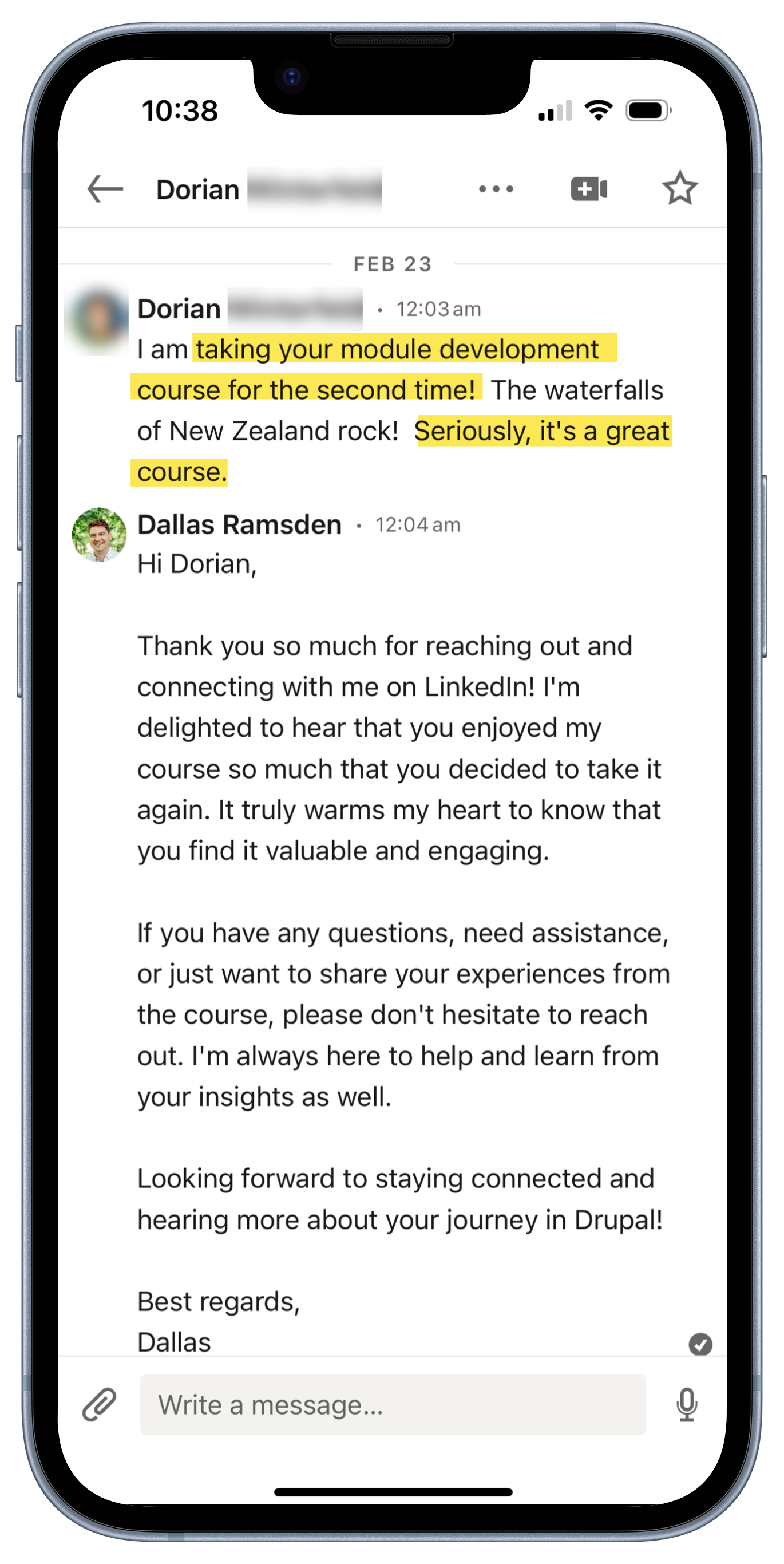 Seriously, it's a great course.