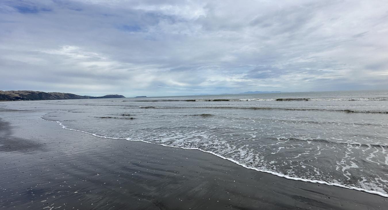 Small waves on the beach