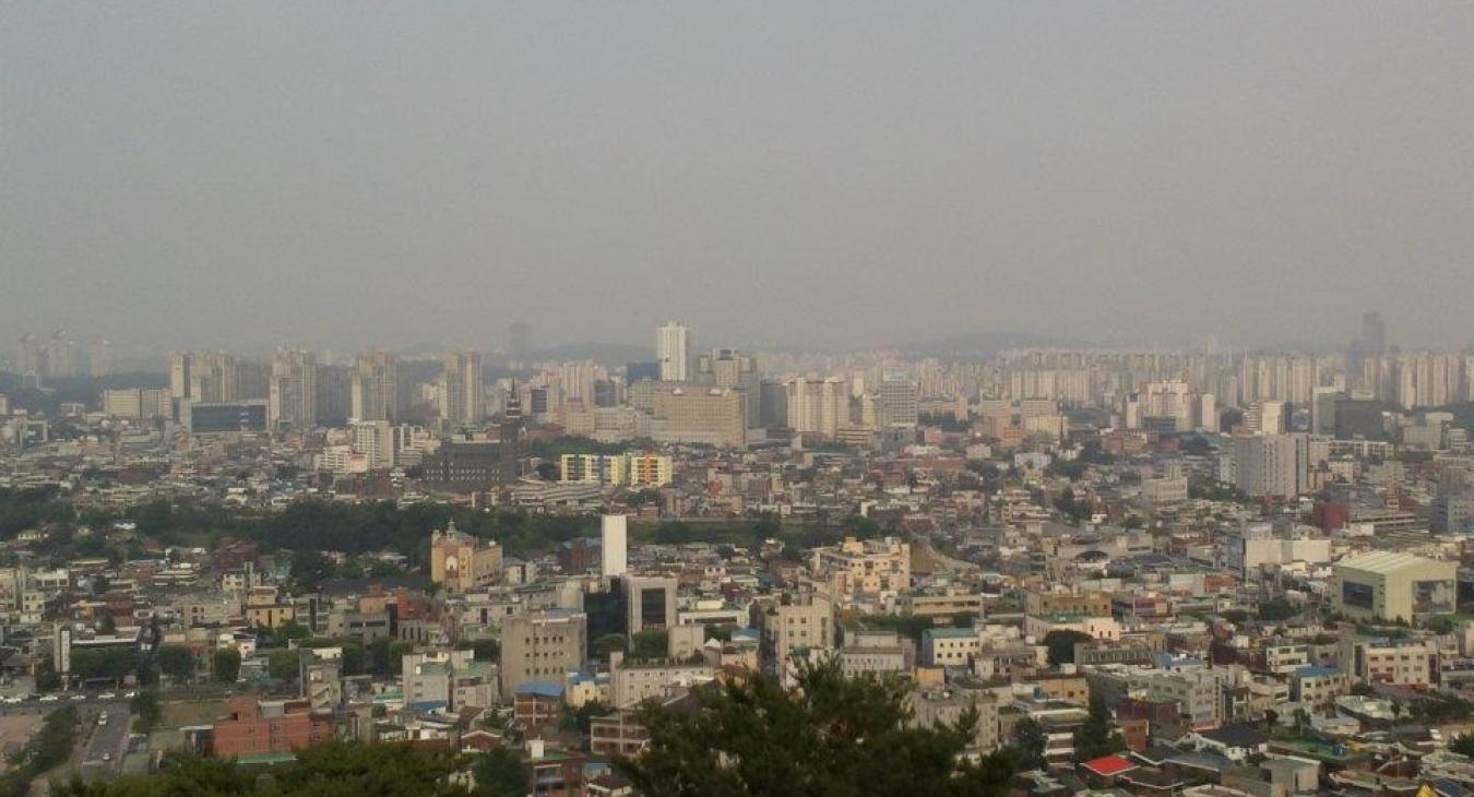 City view from mountain