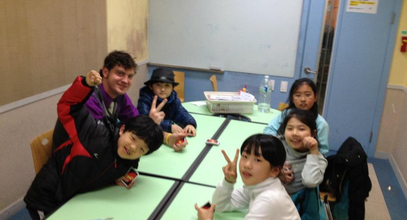 Teaching in classroom