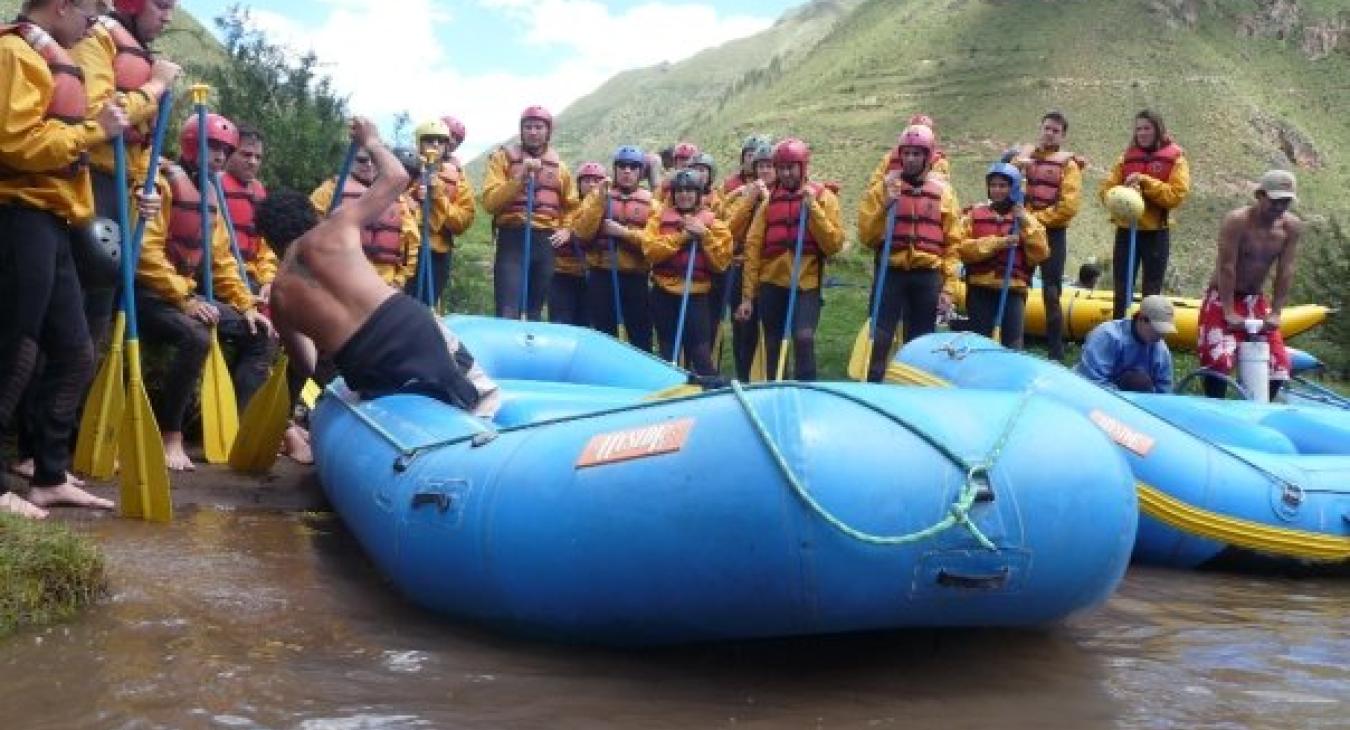 White water rafting in Peru